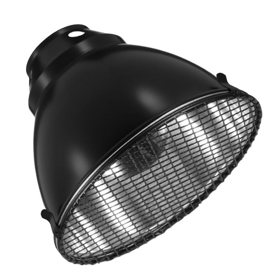 Hemobllo 1Set Aluminum Reptile Heat Lamp Cover with Anti-Scald Dome for Safe Heating and Temperature Control