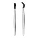 thumbnail image 5 of Juego de pinzas para cejas, depiladoras profesionales de acero inoxidable con punta inclinada, 5 of 6