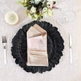 thumbnail image 4 of BalsaCircle 24 Black 13" Acrylic Wooden Textured Round Reef Acrylic Charger Plate, 4 of 8
