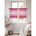 thumbnail image 3 of Sheer Curtain Panels Pink Rod Pocket Voile Window Curtains Gradient Stripes Modern Window Treatments Ligh Filtering Privacy Curtain Drapes for Bedroom Living Room 2 Panel Set 54 Inch Length, 3 of 9
