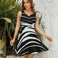 thumbnail image 7 of Animal Print Zebra Dress Summer Street Style Dresses Female Sleeveless Printed Sundress, 7 of 7