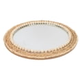 thumbnail image 1 of IFANLANDOR Macrame Mirror Handwoven Rope Khaki Glass Wall Decoration for Living Room 1Set, 1 of 8