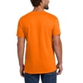 thumbnail image 4 of High Visibility Safety T-Shirt, Orange, Size S-5XL | Hanes Short Sleeve Shirt | Men Hi Vis Tee, 5 oz, 60/40 Cotton/Polyester, 4 of 5