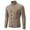 Khaki, variant on successthop Turtleneck Sweaters for Men Plus Size Long Sleeve Fall Winter Tops Ribbed Cuff Button Solid Clothes