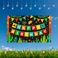 thumbnail image 6 of Colorful Mexican Themed Happy Birthday Banner with Cactus Sombrero Taco Elements Party Supplies Backdrop Background for Birthday Party Photography Props Decors Celebrations, 6 of 7