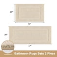 thumbnail image 3 of Set de 2 Alfombrillas de Baño SHACOS 51x81 cm y 80x120 cm, 3 of 9