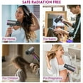 thumbnail image 4 of OhhGo Professional Ionic Hair Dryer, Fast Drying Hair Blower with 2 Concentrator Nozzle & 1 Diffuser, 2000W Hairdryer for Home Salon Travel, Woman Hair Care, 4 of 12