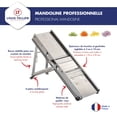 thumbnail image 3 of BRON COUCKE Mandoline Trancheuse Professionnelle en Acier Inoxydable avec Poussoir – Fabriqué en France, 3 of 5