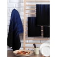 thumbnail image 2 of Navy Blue Black Ombre Kitchen Dish Towels for Drying Dishes Set of 4, Modern Abstract Striped Gradient Waffle Weave Microfiber Hand Tea Bathroom Towels Quick Dry & Absorbent Towel 15.7x23.6, 2 of 7