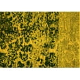 thumbnail image 1 of Ahgly Company Indoor Rectangle Abstract Yellow Modern Area Rugs, 2' x 5', 1 of 4