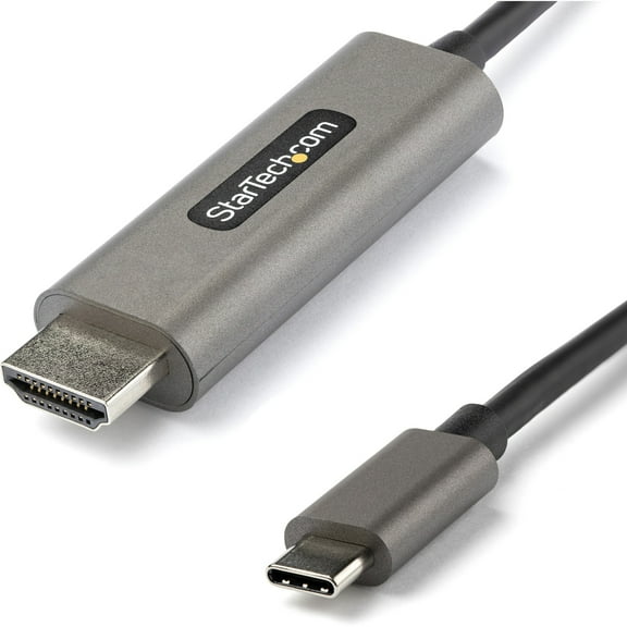 Startech.com 6ft (2m) Usb C To Hdmi Cable 4k 60hz With Hdr10, Ultra Hd Usb Type-c To 4k Hdmi 2.0b Video Adapter Cable, Usb-c To Hdmi Hdr Monitor/display Converter, Dp 1.4 Alt Mode Hbr3 - Thunderbolt