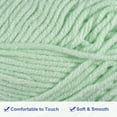 thumbnail image 3 of 300g - 6Pack of 50g Acrylic Yarn Skeins Soft Crochet Yarns for Knitting Light Green, 3 of 6