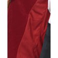 thumbnail image 5 of INSPIRE CHIC Velvet Blazer for Women Long Sleeve Notch Lapel Button Vintage Work Office Blazers with Pockets XL Red, 5 of 6