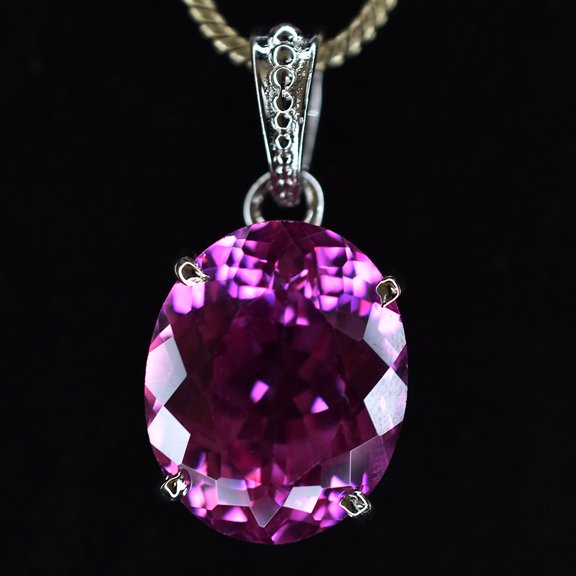 Fabulous Pink Tourmaline Natural 28.65 Ct 925 Sterling Silver Pendant
