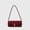 Red, variant on Elegant Suede Red Baguette Shoulder Bag, Gold Metal Clasp Party Dating Underarm Daily Purse for Women
