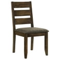 thumbnail image 2 of 2 Knotty Nutmeg & Grey Ladderback Dining Chairs - Rustic Appeal For Area Hardwood Construction And Cozy Seat Pad Chair Of Elegance Kitchen Strong Relaxing Cushion, 2 of 6