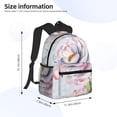 thumbnail image 4 of Picia Vintage Rose Large Capacity Backpack Classic Style Backpack Casual Backpack Water-Resistant School Work Travel Outdoor Backpack, 4 of 8