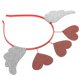 thumbnail image 1 of Heart Headband Fashion Accessory For Women 25x19cm Red Decoration 1Pcs, 1 of 4