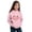 00#Pink739, variant on Byoo Toddler Girl's Cartoon Pig Print Hoodie Long Sleeve Casual Hooded Sweatshirt Soft Cute Hoody Top,Hot Pink
