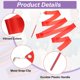 thumbnail image 3 of Cintas de baile Uxcell, streamers de gimnasia con varita antideslizante, bandera de baile roja, 3 of 7