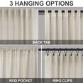 thumbnail image 4 of Cortinas DANCURTON, mezcla de lino y lino, 244 x 132 cm, color beige, 4 of 8