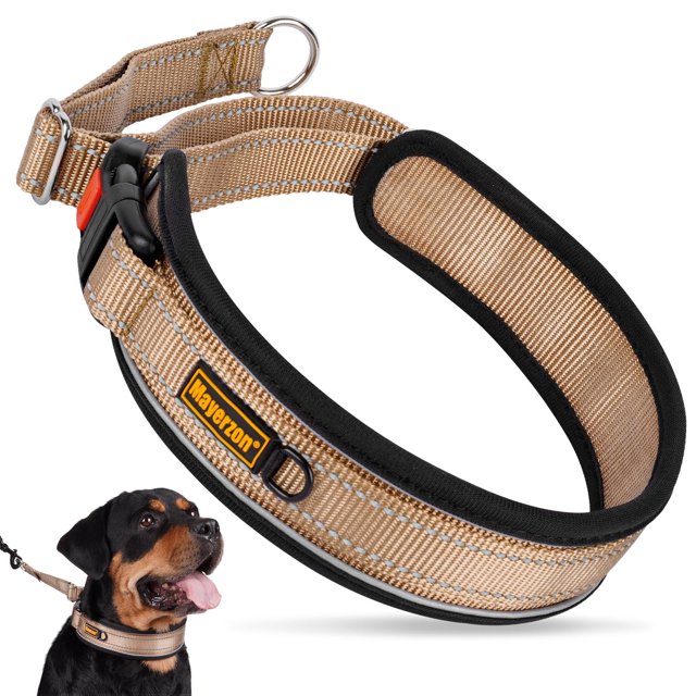 Collar Martingale Mayerzon para Perros Grandes y Medianos, 5 cm de Ancho