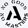 thumbnail image 2 of CafePress - No Gods No Masters Infant Bodysuit - Baby Light Bodysuit, Size Newborn - 24 Months, 2 of 4