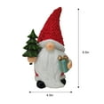thumbnail image 4 of Nain de Noël en polyrésine Holiday Time de 20 cm avec sapin - Rouge, 4 of 4