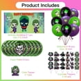 thumbnail image 4 of Joker Clown Party Supplies Plates Decorations Birthday Cake Topper Banner Decor Backdrop Balloons, 4 of 8
