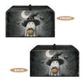 thumbnail image 6 of FOR U DESIGNS Ghost Jack-o'-lantern Spider Web Pattern Microwave Oven Dust Cover Stain Resistant Lid for Air Fryer Toaster Oven Kitchen Appliance Covers Halloween Decor, 18.25 x 14.5 x 11 inch-S, 6 of 8