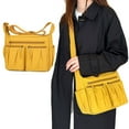 thumbnail image 2 of Crossbody Bags Women Multi Pocket Shoulder Bag Waterproofs Nylon Messenger Purse, 2 of 20