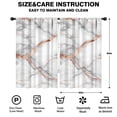 thumbnail image 2 of Blackout Kids Curtains,White and Copper Marble Pattern Children's Insulated Curtains Set Of 2,Bedroom Essentials,Toddler Room Decor 52"x84", 2 of 5
