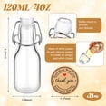 thumbnail image 2 of Minibotella de vidrio Queekay con tapa abatible, 120 ml (20 unidades) con tapones, 2 of 6