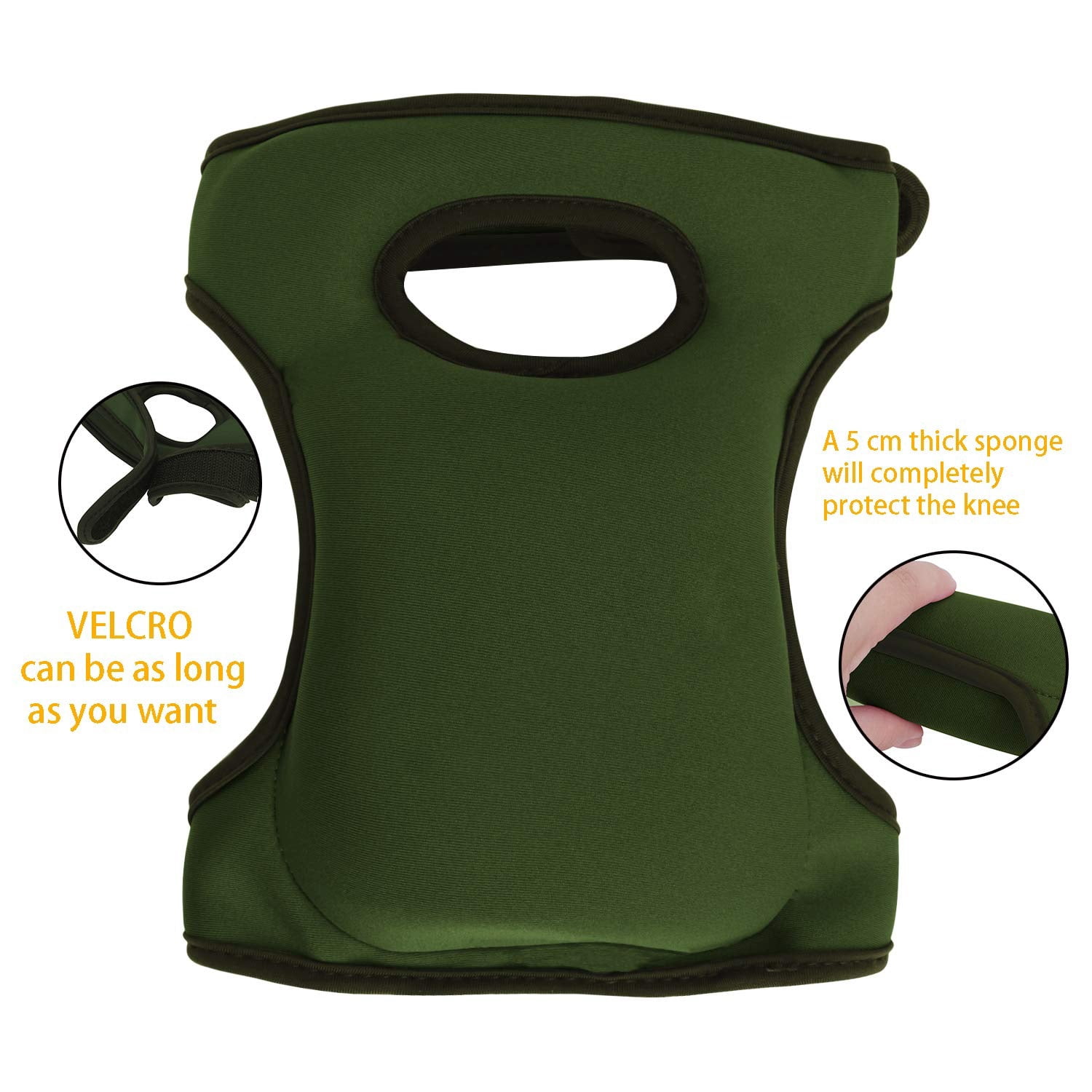 2 Pack Gardening Knee Pads Soft Comfort Kneeler Knee Protective Cushions Ultra Thick Memory Foam Anti-slip Adjustable Knee Braces Kneepads for Gardener Cleaning Kneeling Scrubbing Floors Work Pruning