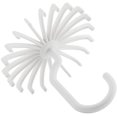 thumbnail image 2 of Tie Rack, 360° Rotatable Tie Rack Belt Scarves Hook Hanger Holder Organizer (White)(White), 2 of 8