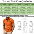 thumbnail image 3 of Caqnni Men's Regular-Fit Quick-Dry Golf Polo Shirt (Orange,3XL), 3 of 5