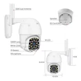 thumbnail image 2 of Kit 2 Cámara Seguridad Vigilancia Ip 1080p 360 Exterior Wifi, 2 of 7