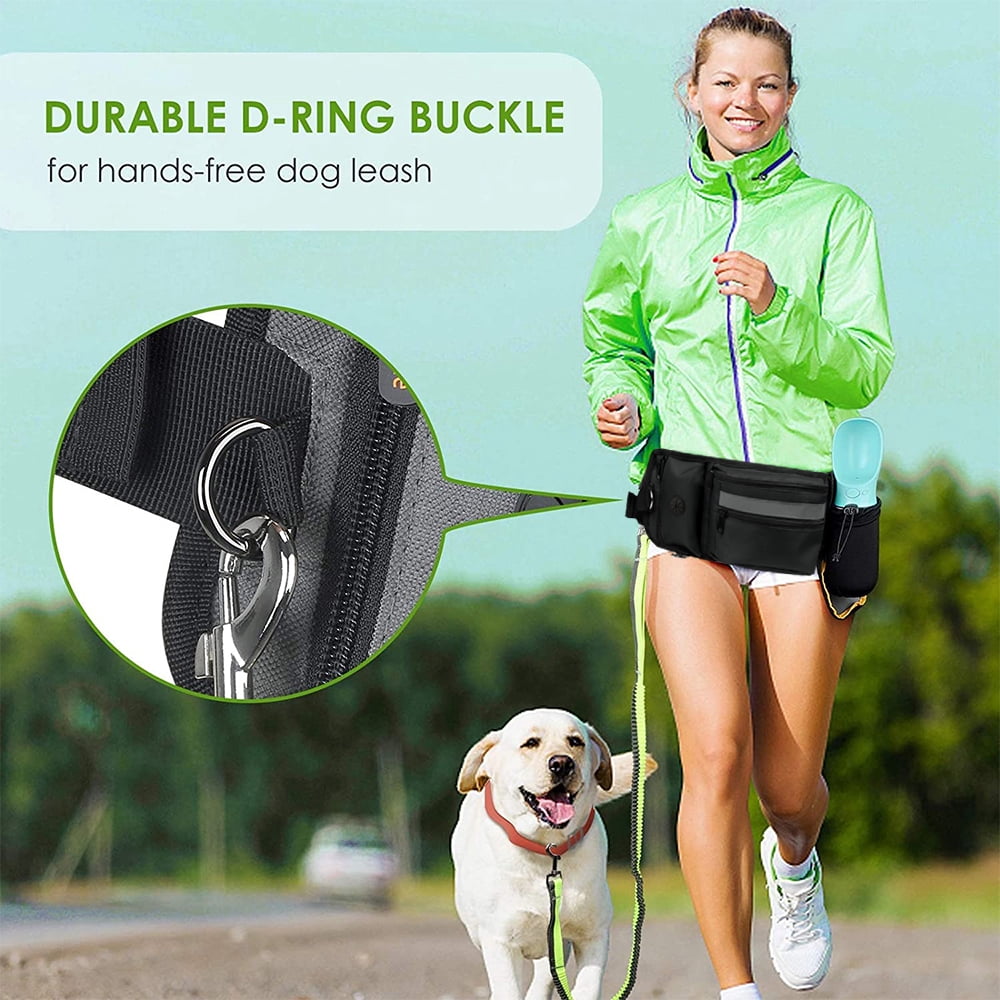 dog walking belt with water bottle holder
