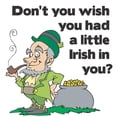 thumbnail image 3 of CafePress - A Little Irish (Man) In You! Women's Light Pajamas - Women's Short Sleeve Print T-Shirt and Pants Light Cotton Pajama Set, 3 of 7