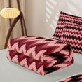 thumbnail image 6 of Homewish Red Black Boho Stripes Zipper Full Size Comforter Sets with Fitted Sheet and 2 Pillowcases,Minimalist Tribal Geometric Zipper Bedding Set,Light Gray Reversible,4pcs, 6 of 8
