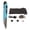 Blue, variant on YAHHU Wireless Pen Mouse Rechargeable Luminous Silent Small Portable Bluetooth 2.4g Dual Mode Optical Mouse for PC Laptop Silver Gray (6.69 inches / 17.0 cm)