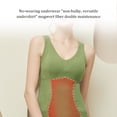 thumbnail image 3 of Guardurnaity Chaleco térmico para mujer, ropa interior acolchada para clima frío de terciopelo cálido para invierno para mujer, ropa interior Ropa interior Verde, 3 of 6