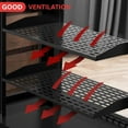 thumbnail image 4 of Pyle 2-Pc 1U Server Rack Shelf, Vented Shelves for Good Air Circulation, Cantilever Mount, Wall Mount Rack, Universal Device, Cabinet Shelf, Computer Case Mounting Tray,, 4 of 7