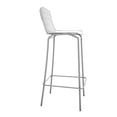 thumbnail image 4 of Madeline 41.73" Barstool with Seat Cushion in Charcoal Grey and White, 4 of 7