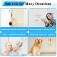 thumbnail image 3 of 2 Pack Door Chain Lock, Premium Chain Door Lock, Thickened Door Lock Chain with 12 Screws, Stainless Steel Chain Locks for Inside Door Silver - 2 Pack, 3 of 5