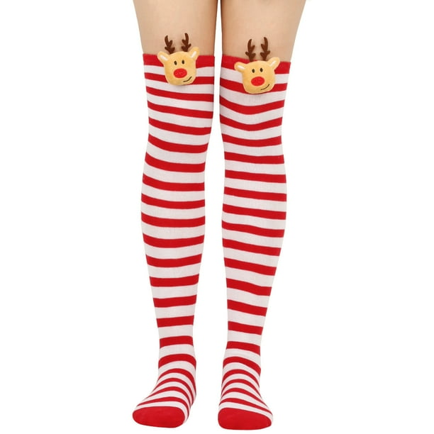 Calcetines Largos Para Mujer - Hasta El Muslo, 20 Deniers, Sin Soporte, Para Festivales O Diario