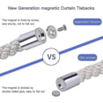 thumbnail image 2 of 2pcs Magnetic Curtain Tiebacks, Curtain Tiebacks/curtain Tiebacks, 2 of 2