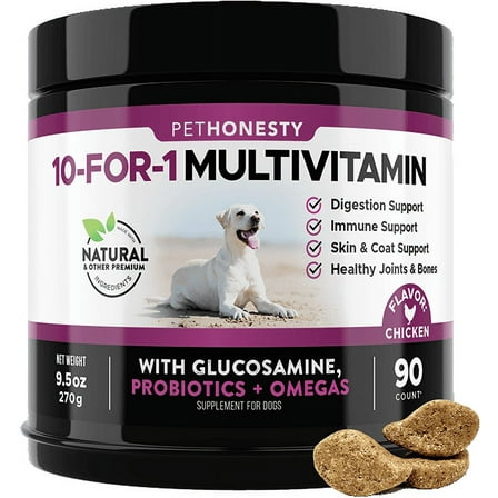 Pet Honesty Cat, Gut and Immune Helath Support Probiotics Supplement, Chicken Flavor, Dual Texture Treat, 30 Days Supply