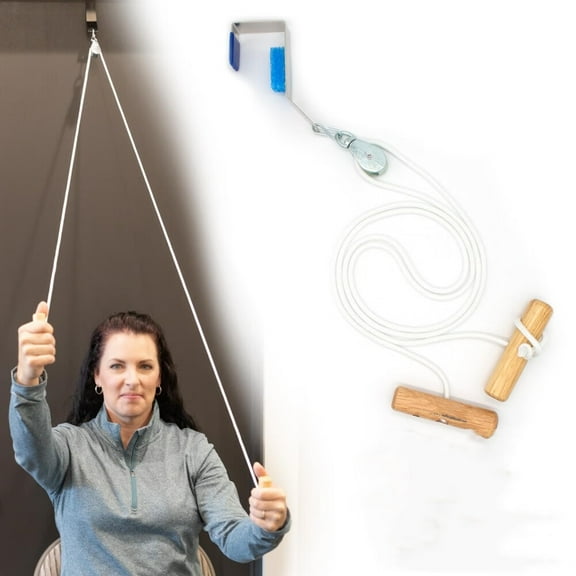 Classic Shoulder Pulley w/ Guide (Dual Language),Exercise Pulley for Physical Therapy,Shoulder Pain & Recovery,Metal Bracket (FSA/HSA)