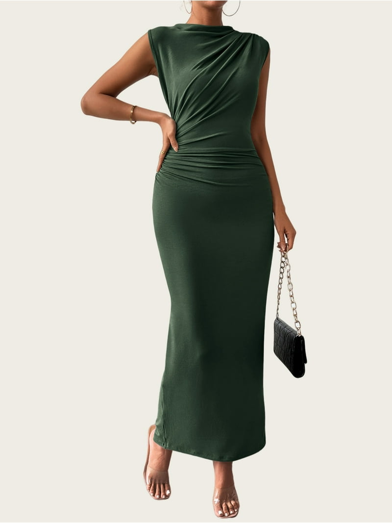 summer casual bodycon dress Amazon.com: MIYIEONZ Women's Sexy Summer Casual Mock Neck Sleeveless Bodycon  Dresses Apricot Small Ruched Turtleneck Cocktail Party Mini Dress : Clothing,  Shoes & Jewelry